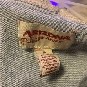 Jean jacket. Size medium. Arizona Jean co. Color blue& gray